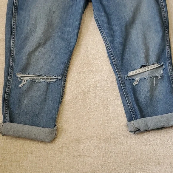 Grlfrnd Naomi women's highrise cut off crop distressed jeans size 31 - Picture 4 of 16